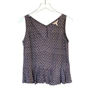 REBECCA TAYLOR silk peplum tank top